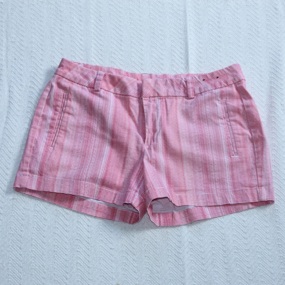 Pink twill shorts